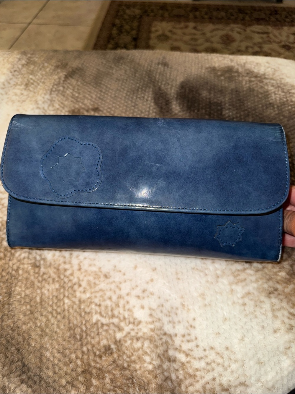 LONGCHAMP PATENT LEATHER CLUTCH